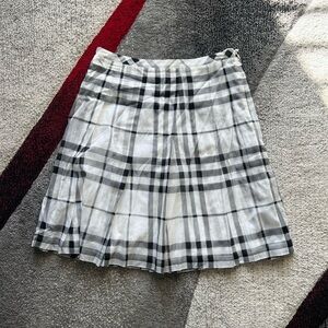 Burberry Signature Plaid Print Pleated Academia Skirt